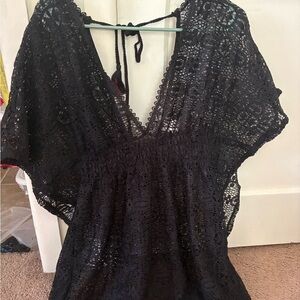 Xhilaration Black Lace Topper